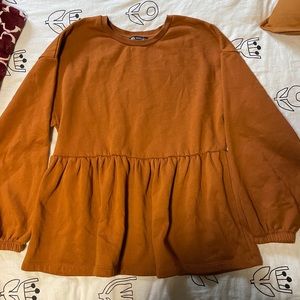 Zara Peplum Sweatshirt